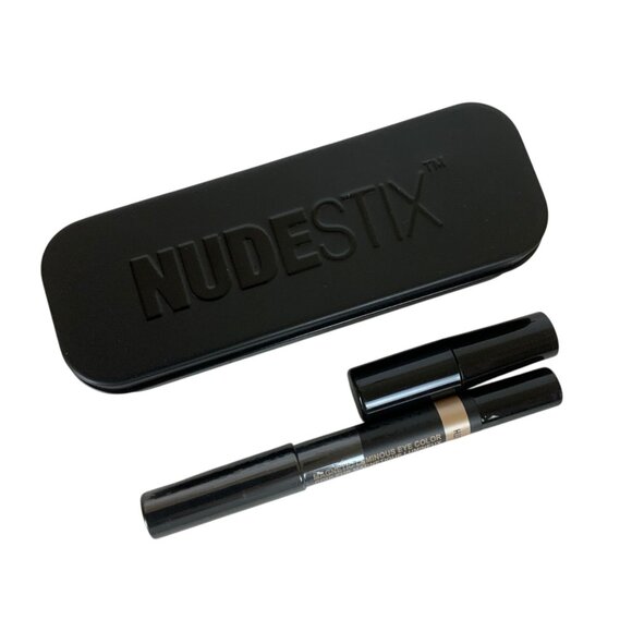 Nudestix Magnetic Luminous Eye Color Pencil LILITH Off White Sharpener & Case - Picture 1 of 4